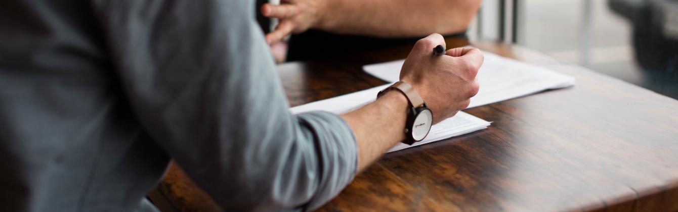 Man working at desk