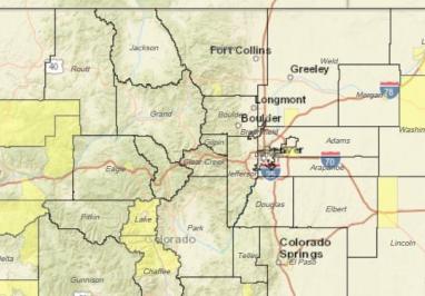 Colorado map
