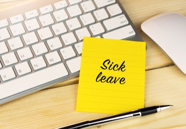 Image of sick leave note