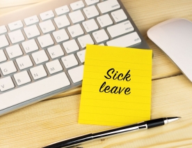 Image of sick leave note
